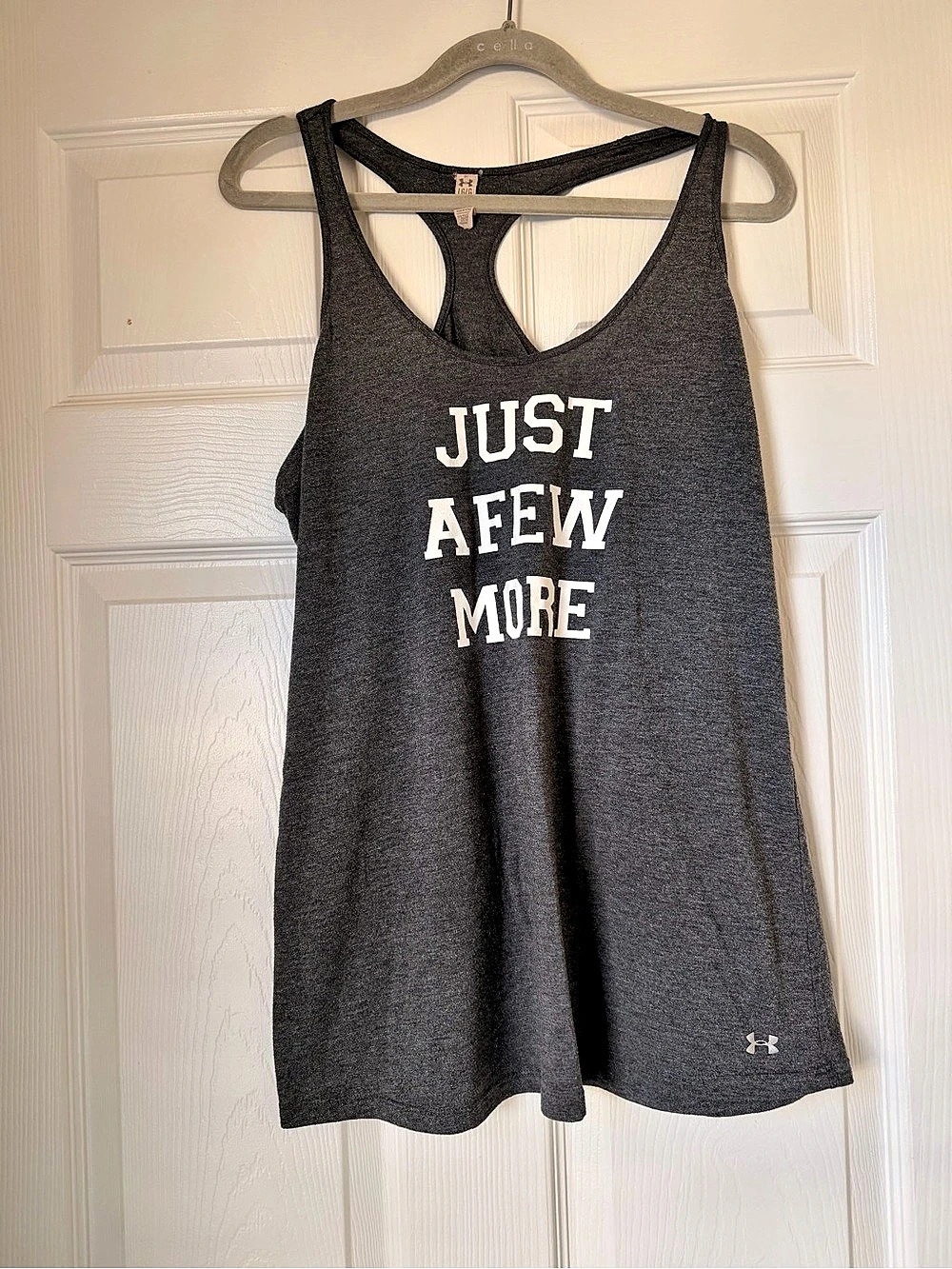 Under Armour HeatGear Just A Few More Graphic Tank Top Gray Large